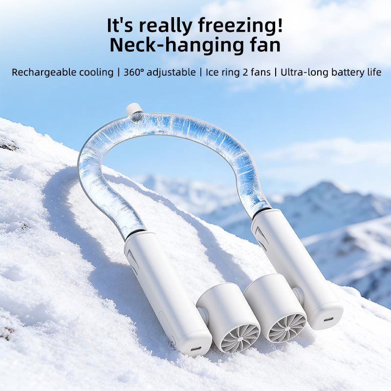 Outdoor F7  Ice Compress Neck Fan Portable Fan 15,000 RPM-2