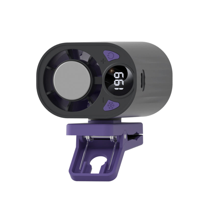 Mini Clip-on Fan Portable Outdoor Ice Compress  Fan USB Charging