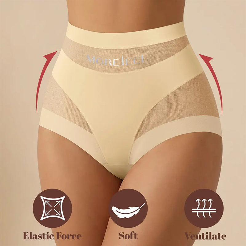 5-Pack Chic Mesh Patchwork High-Waist Panties-7