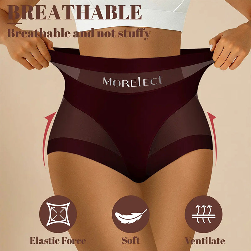 5-Pack Chic Mesh Patchwork High-Waist Panties-8
