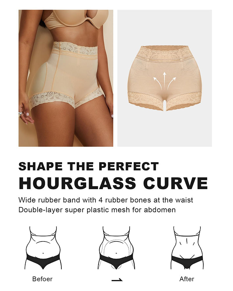 High Waist Shapewear Panty with Anti-Slip Silicone Band-9