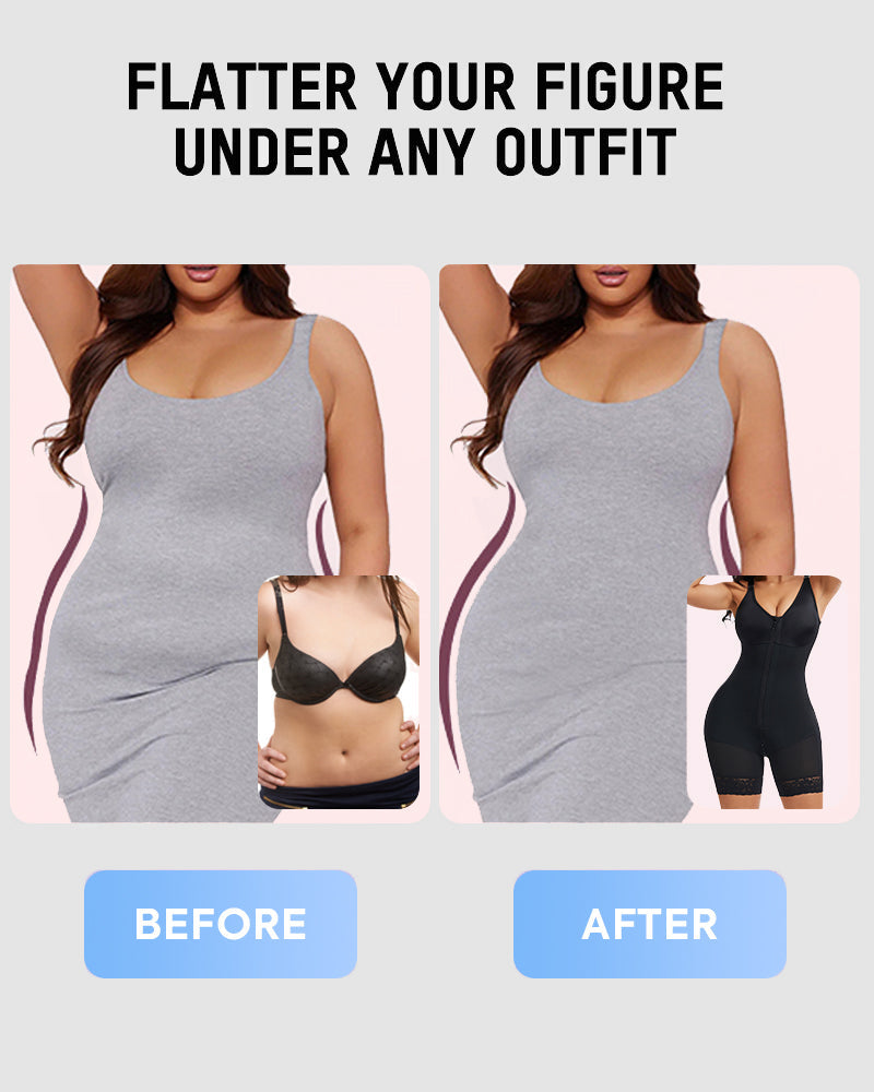 Tummy Control Butt Lifter Shaper with Zipper Crotch Fajas Colombianas-7