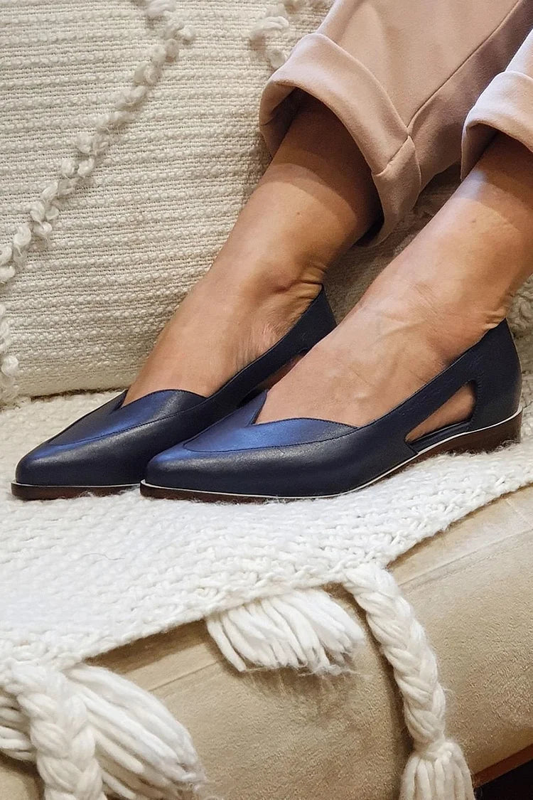 BELLA | BALLET FLAT WITH SIDE CUTOUT-1