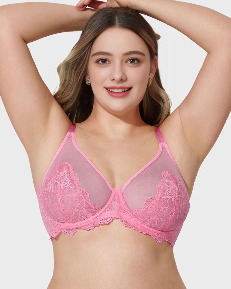 Full Coverage Lace Minimizer Bra-9