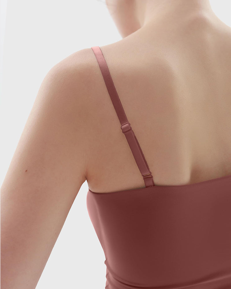 Minimalist Slim Tank Top – Square Neck & Adjustable Straps-20
