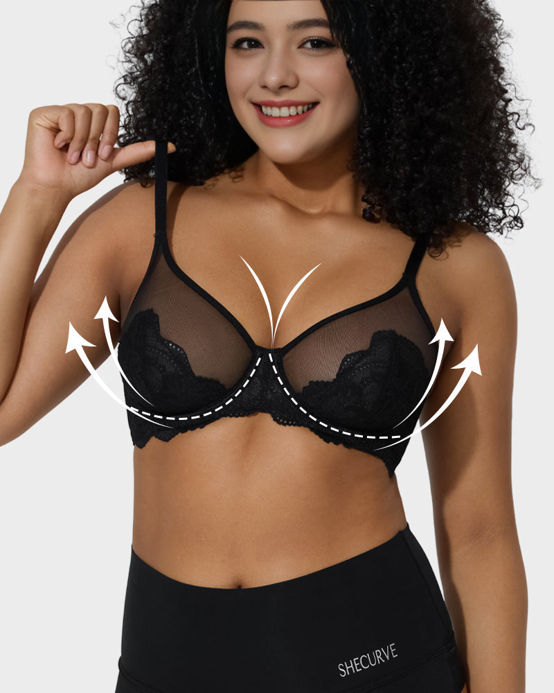 Full Coverage Lace Minimizer Bra-6