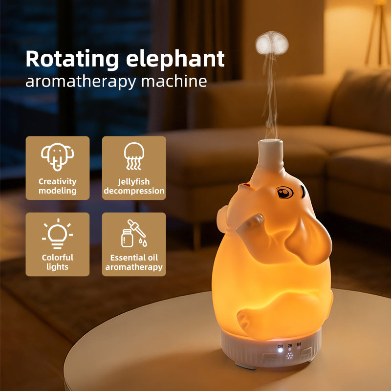 Home USB Rotating Elephant Aromatherapy Machine  Livingroom Humidifier-3