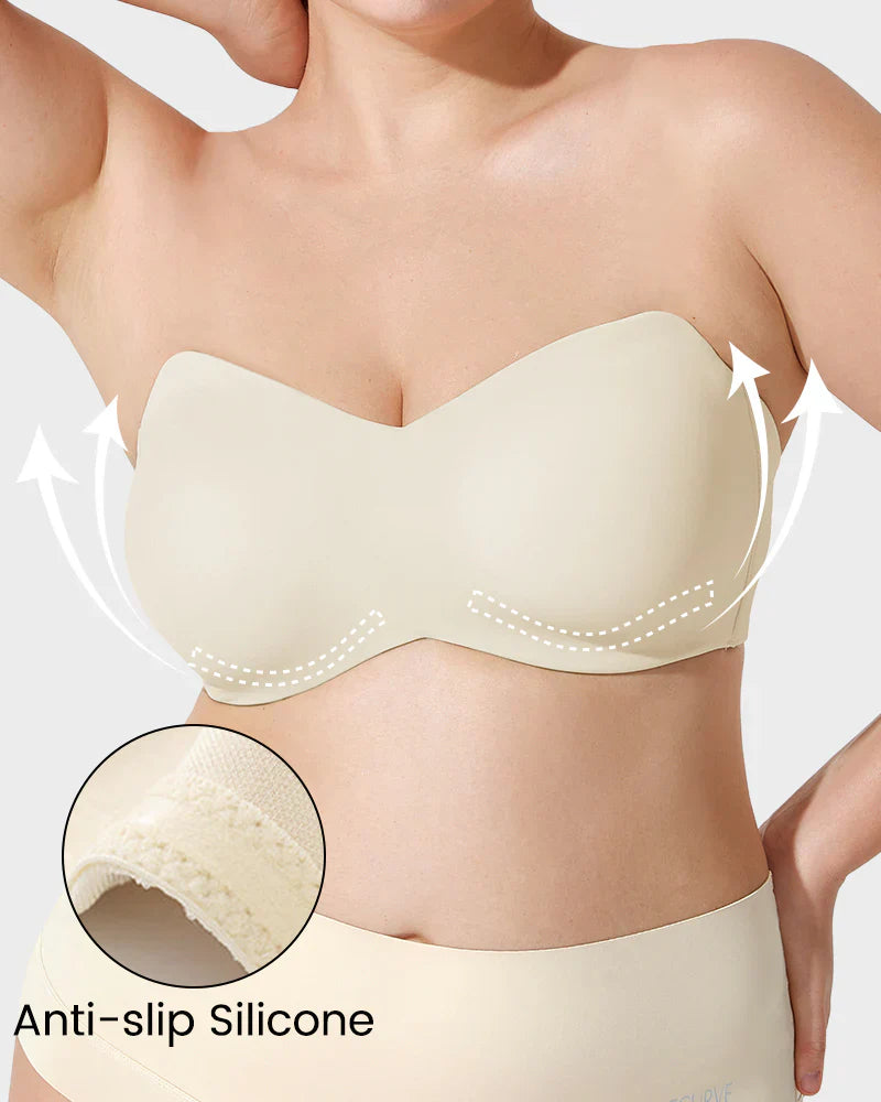 Full Support Non-Slip Convertible Bandeau Bra-10