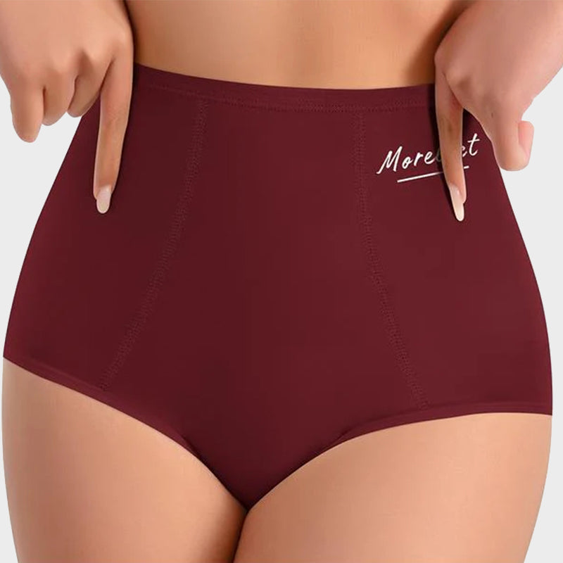 Women's High-Waisted Underwear, Breathable & Comfortable Panties（6/12）-3