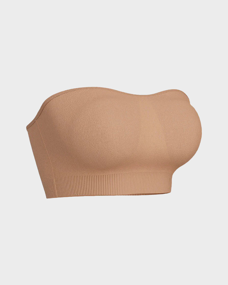 Non-Slip Bandeau Seamless Wireless Strapless Bra-7