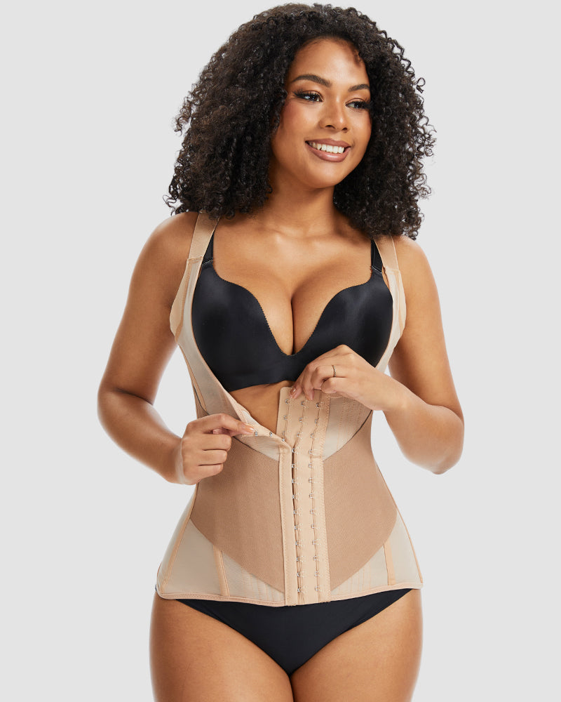 PowerMesh Double-Layer Waist Trainer Shapewear-10