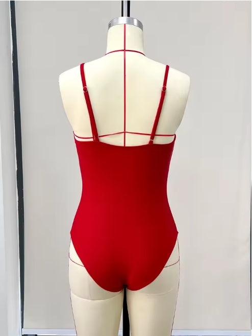 Flower Hollow One Piece Swimsuit and Skirt-13