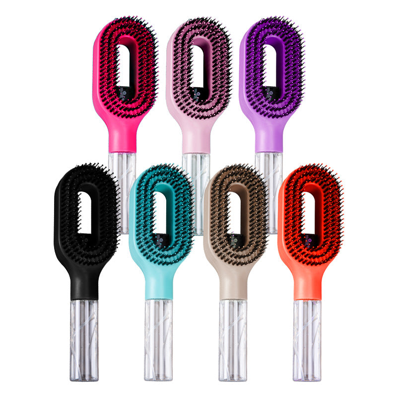 Multifunctional Mist Spray Comb with Transparent Spray Bottle, Hollow Handle, Hair Straightening Comb, Export Hair Care Tool-1
