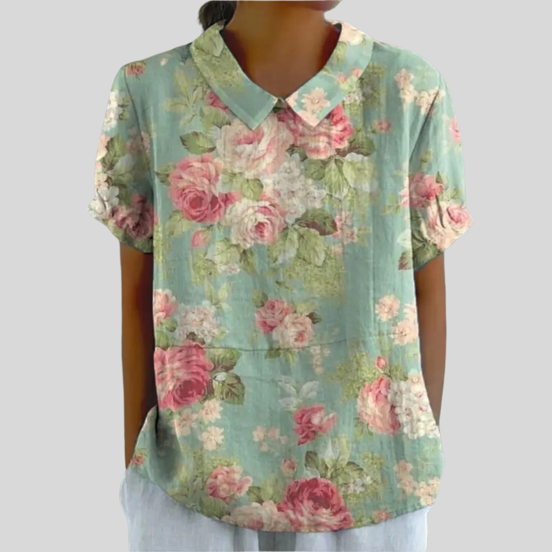 Susie | Vintage Floral Blouse-1