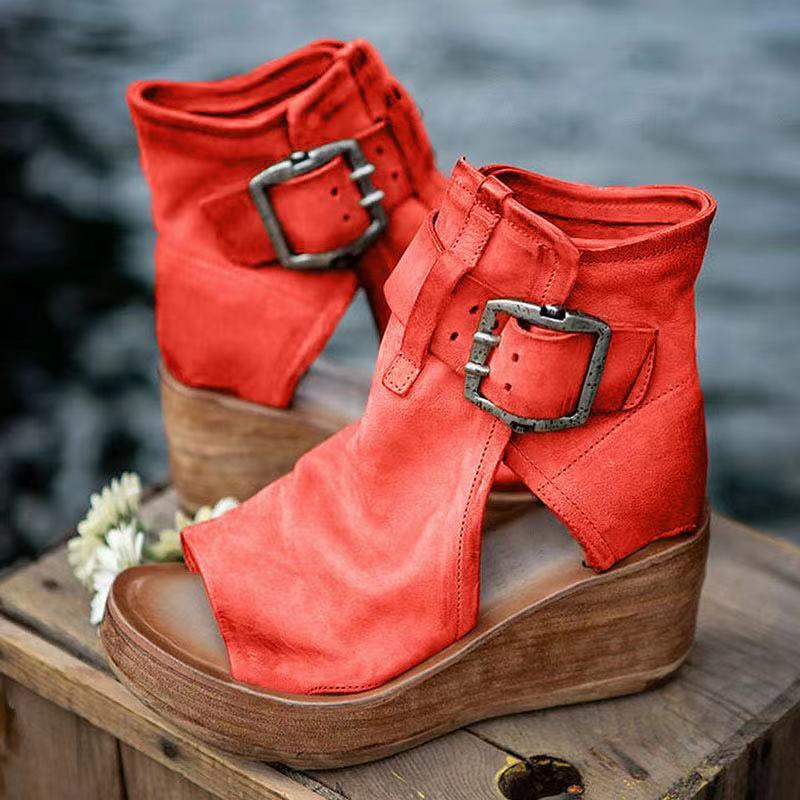 Elana | Stylish orthopedic boho wegde sandals-1