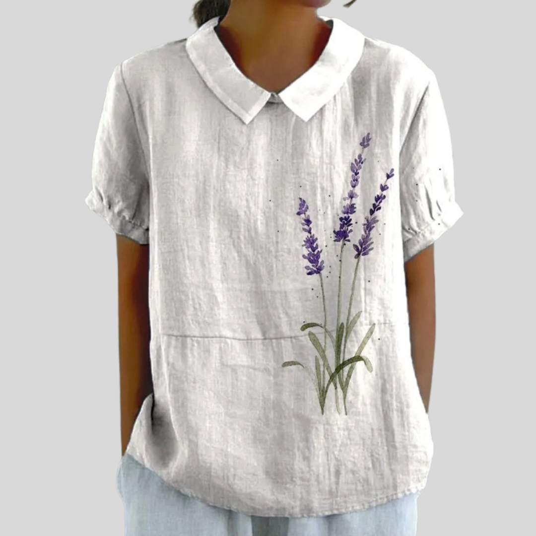 Shannon | Minimalist Floral Blouse