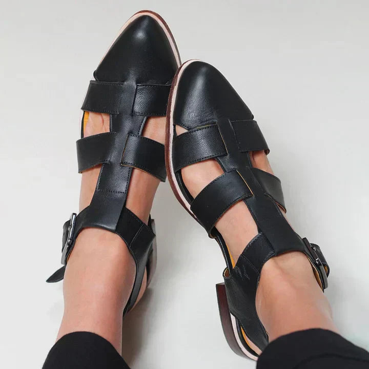 JULIET | BRAIDED POINTED SANDALS-1