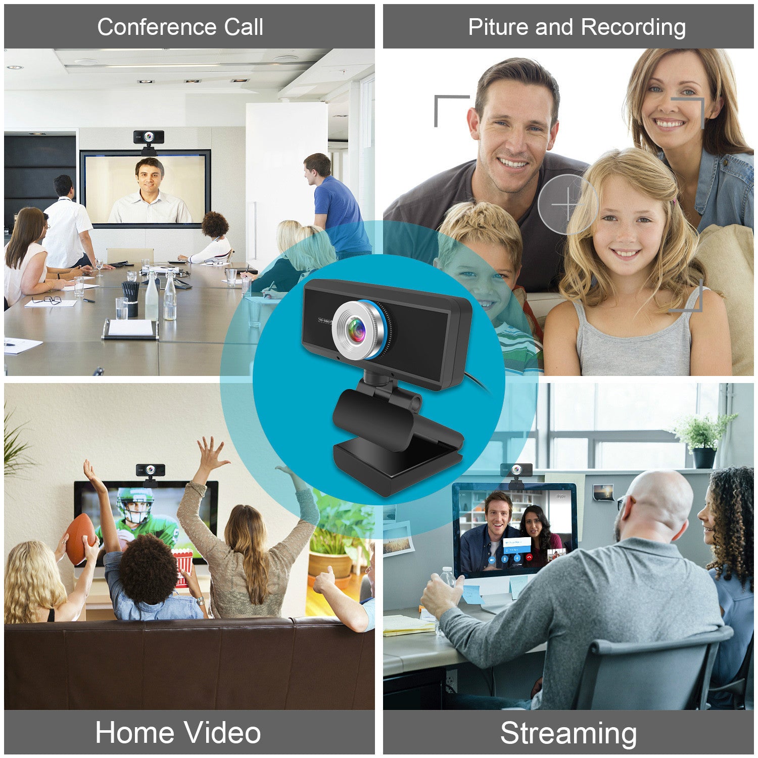 Computer camera 1080P video network video conference USB camera HD WEBCAM-3