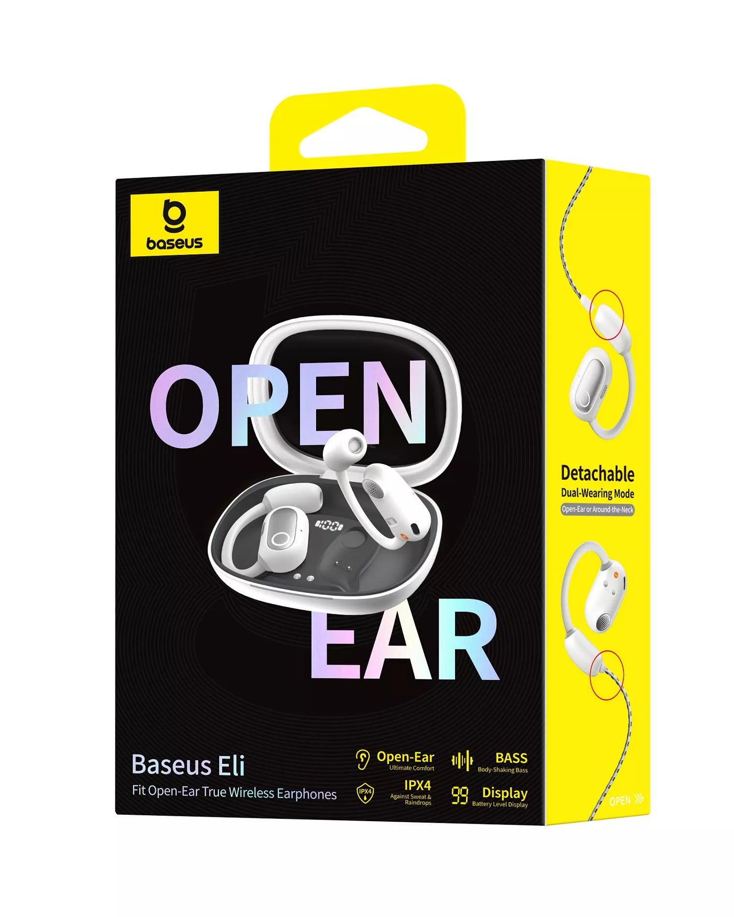 Baseus Eli Fit True Wireless Bluetooth 5.3 Open-Ear Sport Headphones , Black