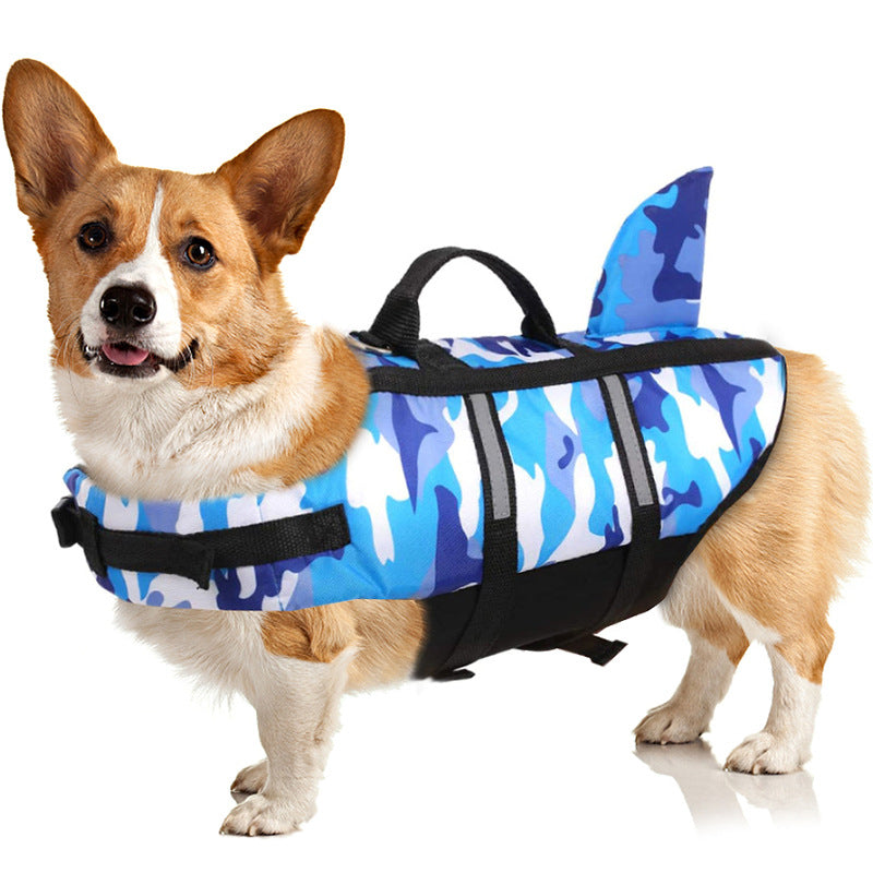 Dog Life Jacket Lightweight Adjustable Velcro Medium to Large Dog Swimwear-1