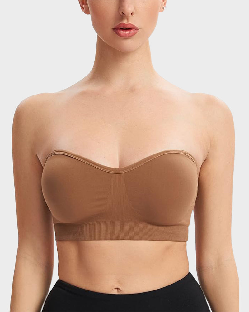 Non-Slip Bandeau Seamless Wireless Strapless Bra-2