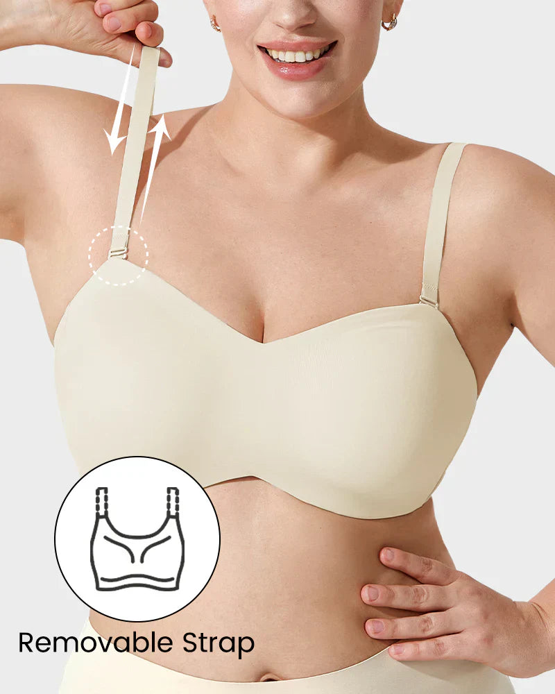 Full Support Non-Slip Convertible Bandeau Bra-11