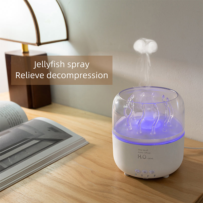 Home USB Deep Sea Elf Jellyfish Aromatherapy Machine Livingroom Humidifier-3