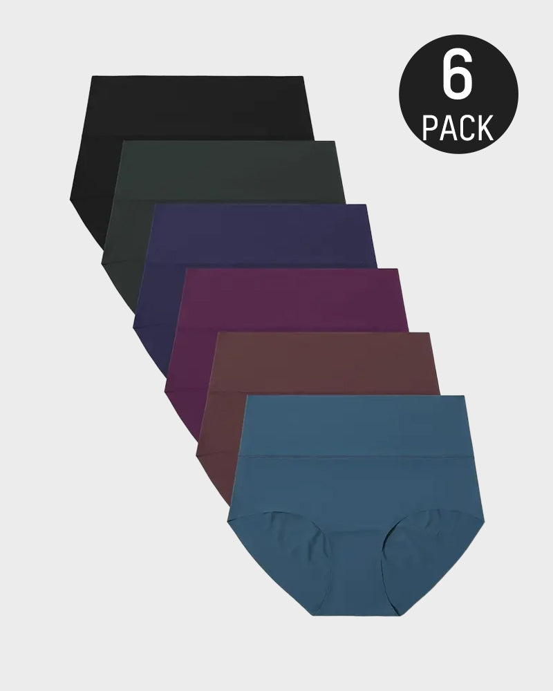 Seamless High-Waist No Show Comfort Panties (6 Pack)-3
