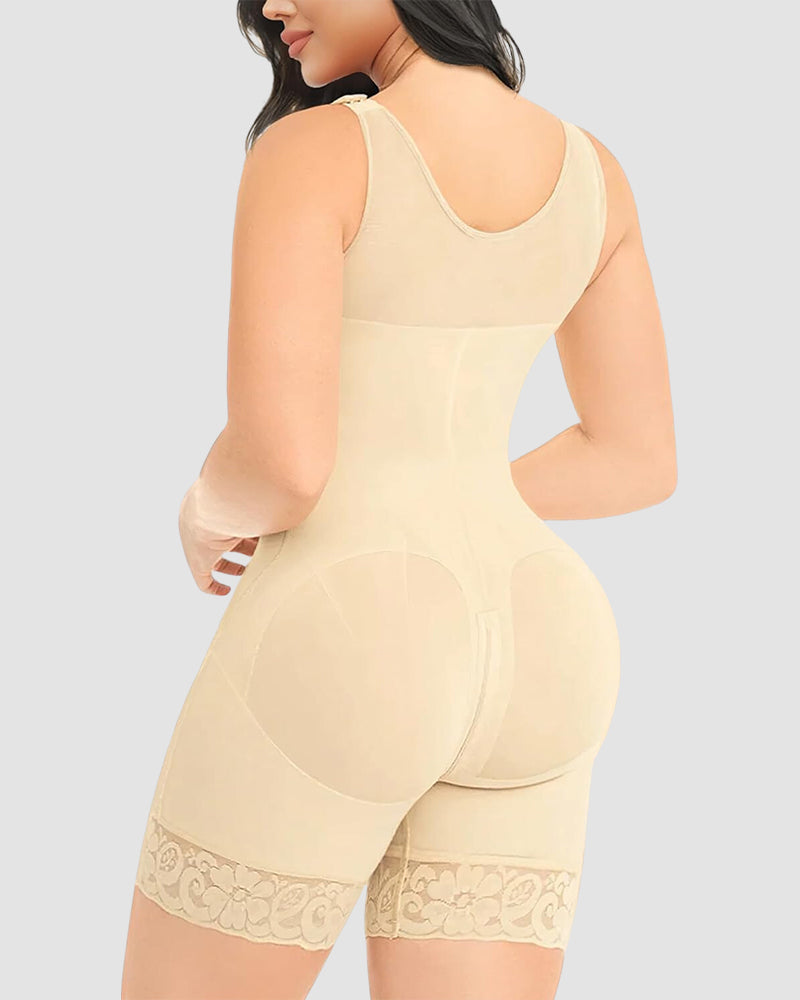 Double Compression Tummy Control Shapewear With Bra-4