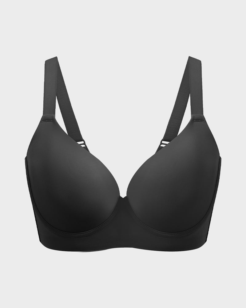 Back Smoothing Push-Up Plunge Bra-11