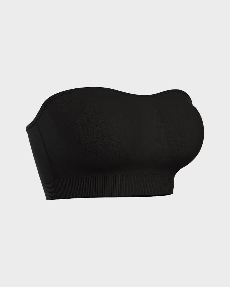 Non-Slip Bandeau Seamless Wireless Strapless Bra-16