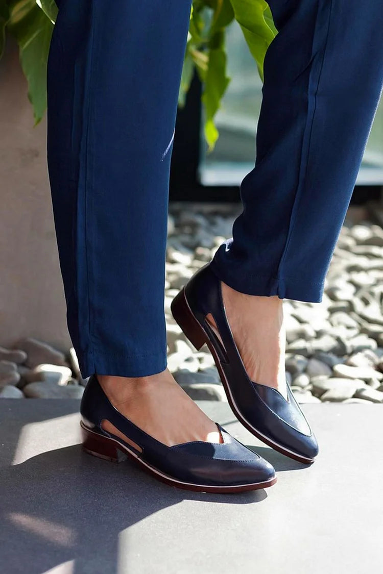 BELLA | BALLET FLAT WITH SIDE CUTOUT-3