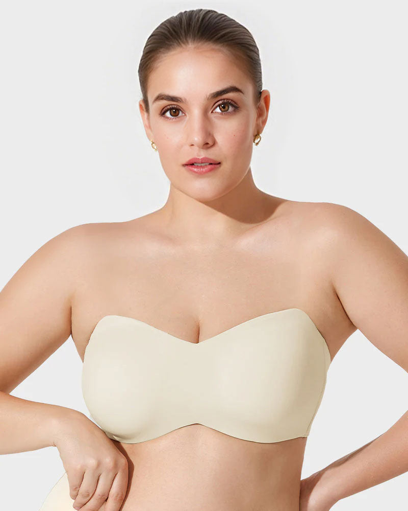 Full Support Non-Slip Convertible Bandeau Bra-3