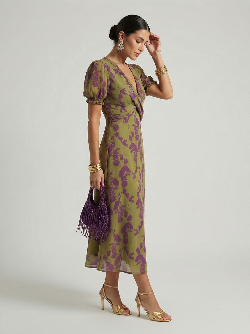Virel | Relaxed Floral Midi Dress-2