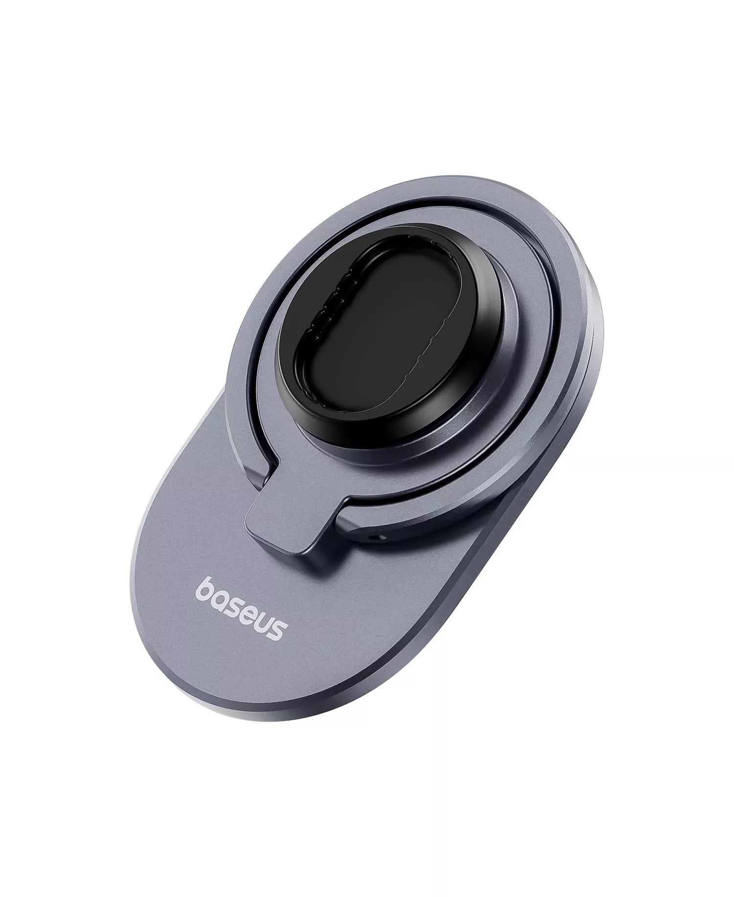 Baseus 2-in-1 Bike Phone Mount - Fixed Stick-On Handlebar Holder & Ring Stand - Zinc Alloy, Fits 20-35mm Bars - Black-8