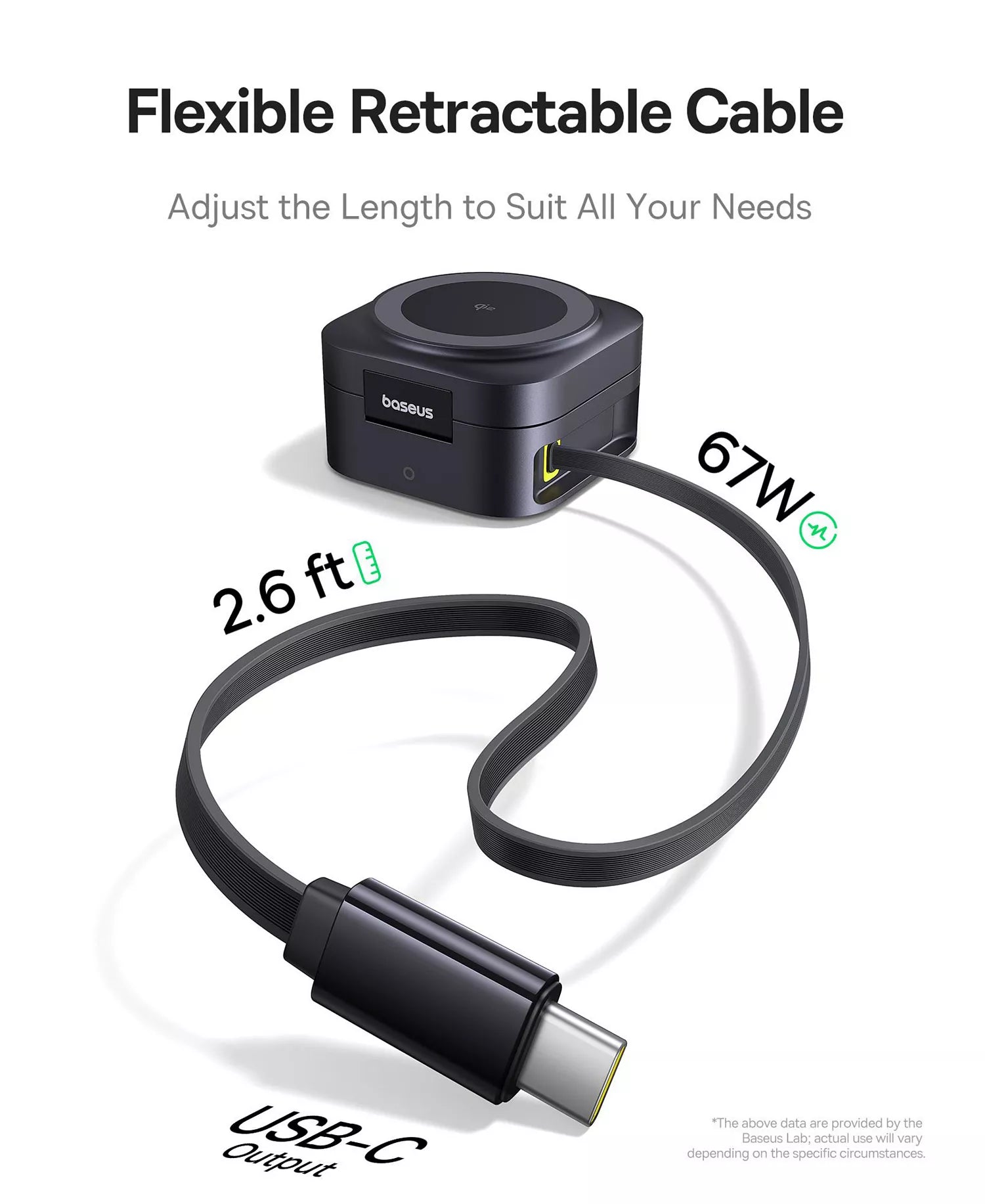 Baseus Qi2 2-in-1 Magnetic 67W Fast Charging Station with USB-C Retractable Cable-3
