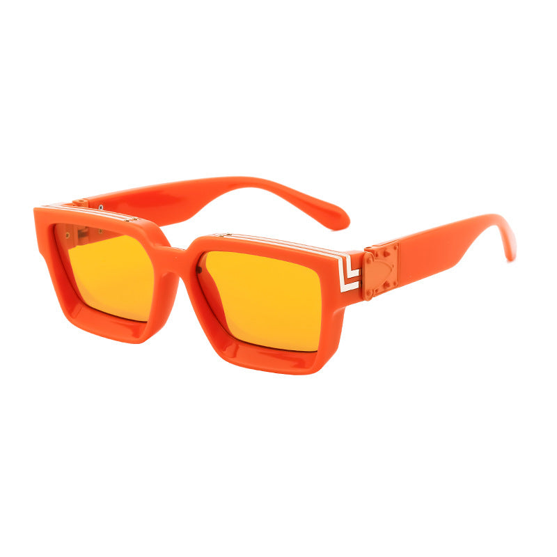 Millionaire Style Sunglasses Men Fashion Trendy Sunglasses Women High-End Square Frame Sunglasses-9