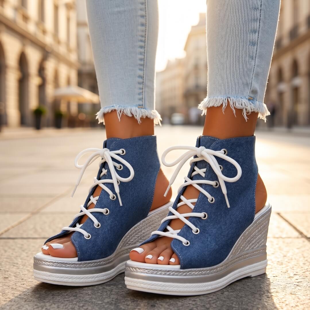 Ronnie | Wedge Sandals-9