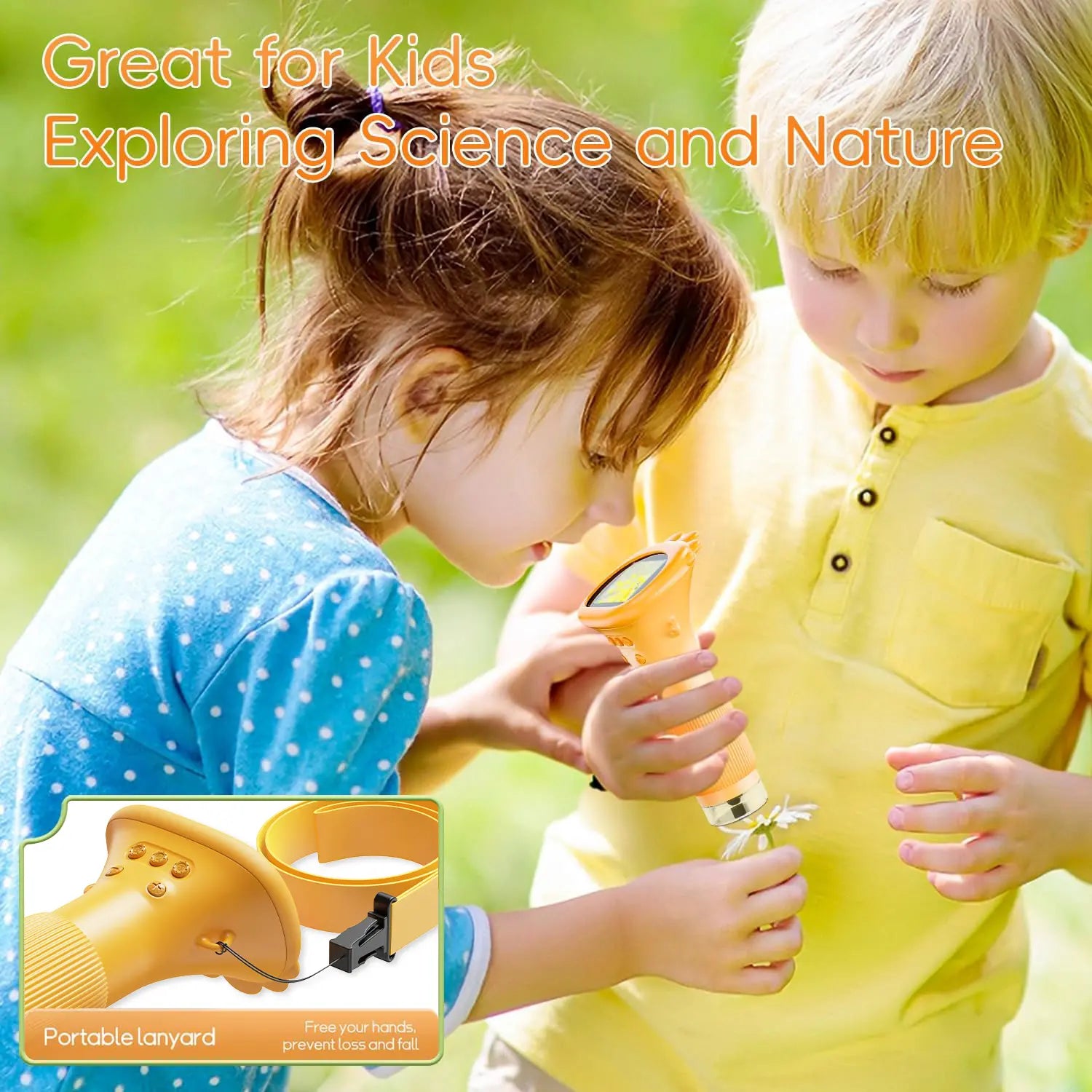 ASPOVEN Kids Microscope 1000X Handheld Digital Microscope HD Pocket Portable Mini USB Camera-6