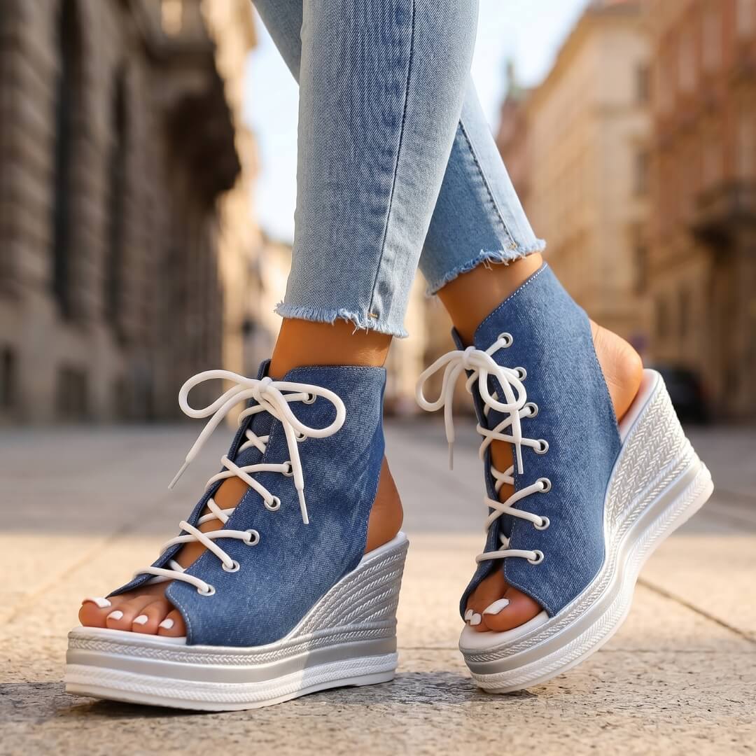 Ronnie | Wedge Sandals-6