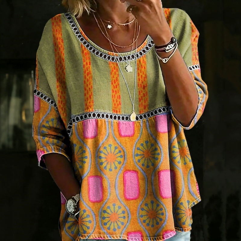 Carmen | Vintage Casual Blouse-1