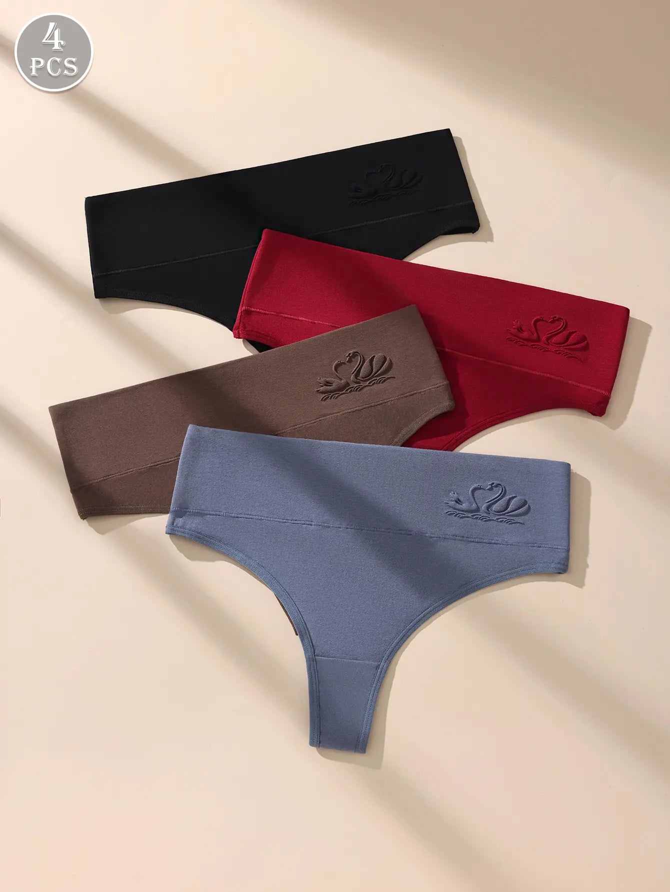 Women's High Waist Seamless Thongs, Tummy Control Lady Panty, Soft Stretchy Fabric No-Show T-Back Bikini Panties, Comfortable Fit Everyday Wear-8