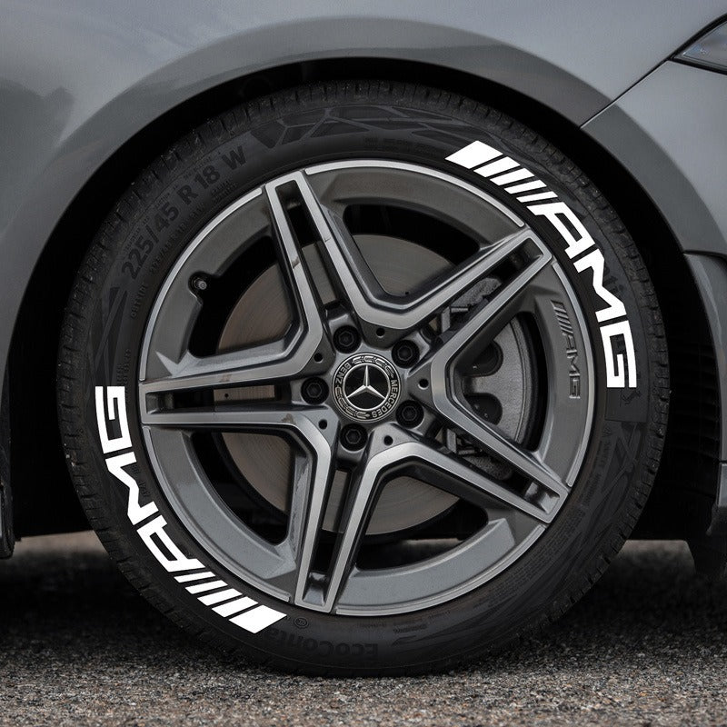 AMG car tire sticker rubber 3D three-dimensional integrated tire decoration car tire sticker-3