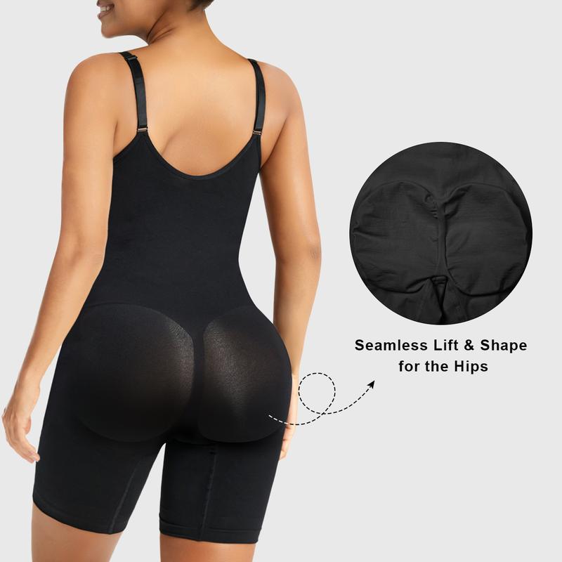 Women's Tummy Control Zip Bodysuit-6