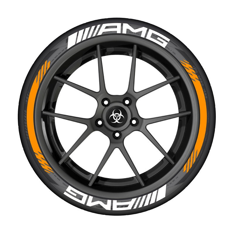 AMG car tire sticker rubber 3D three-dimensional integrated tire decoration car tire sticker-1
