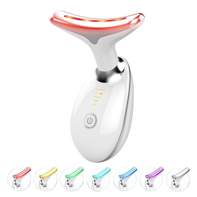 Neck Massager Beauty Device with 7-Color Light Therapy for Neck Wrinkle Care-6