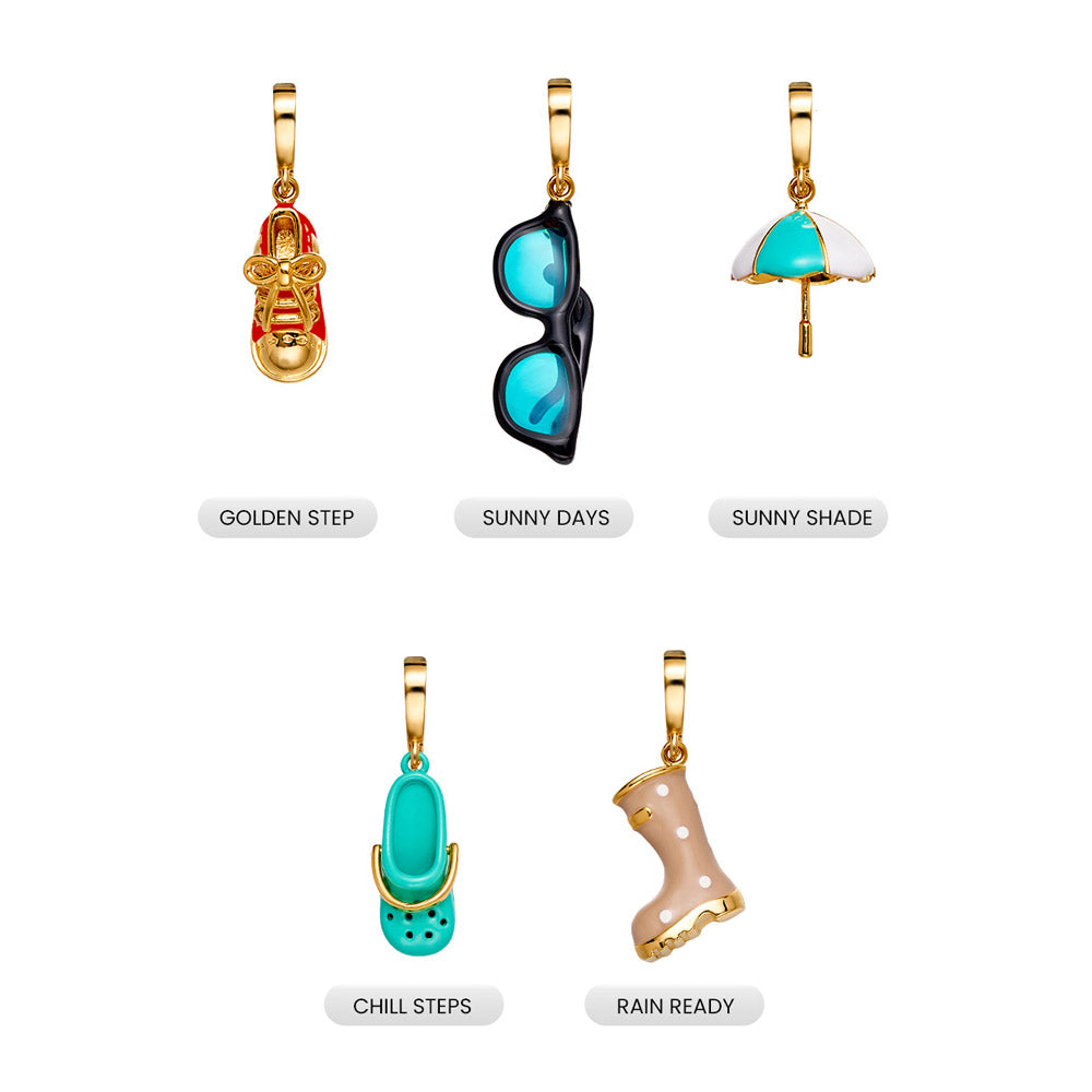 Fizz & Rizz Mystery Jewelry Box Travel Themed Charm Set with Necklace & Bracelet-12