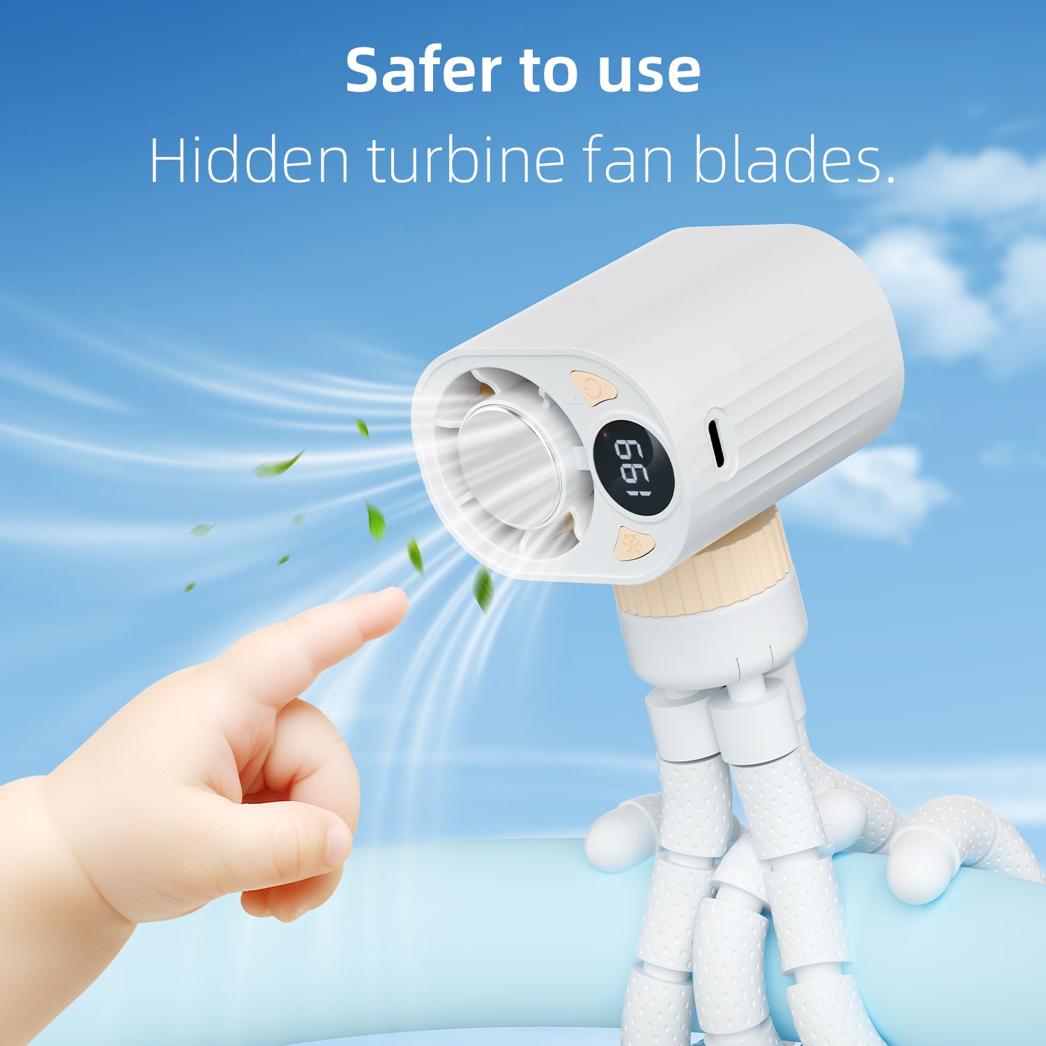 High Speed Cooling Octopus Fan USB Charging Portable Fan-5
