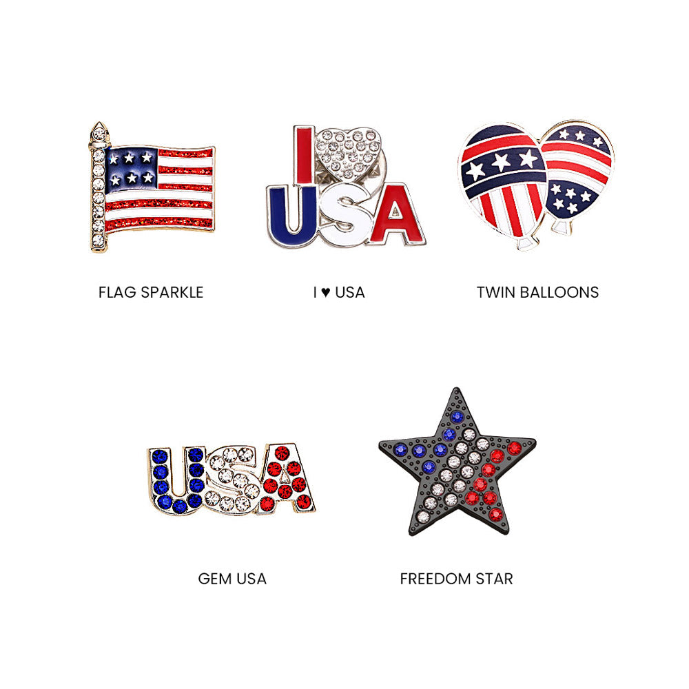 Fizz & Rizz by Yorkett Independence Day Theme Brooch Jewelry Mystery Box-7