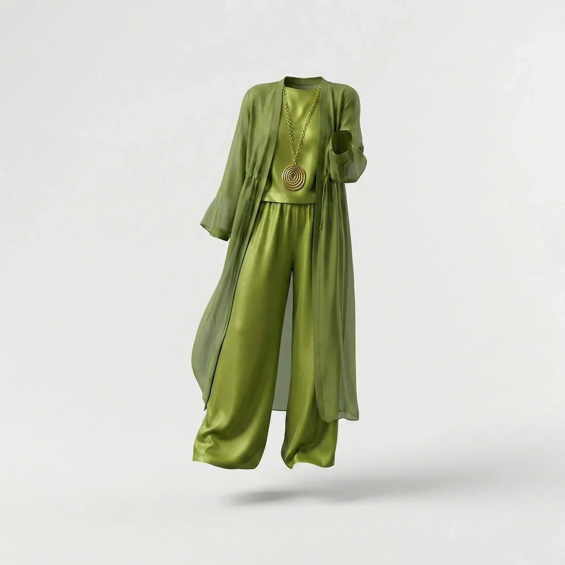 Elvira | Relaxed Drapey Tunic and Wide-Leg Pants Co-Ord Set-5